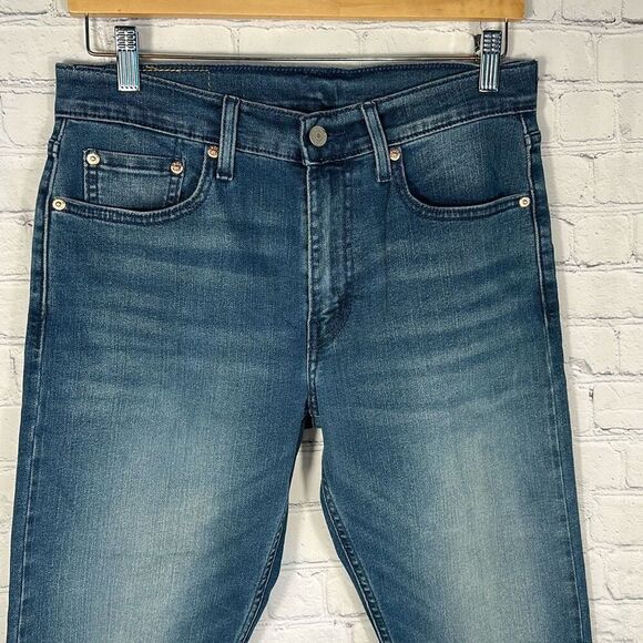 Levi’s 512 Mens Slim Taper Jeans Denim size W30 x L26 ALTERED Style A1854 - Picture 2 of 8